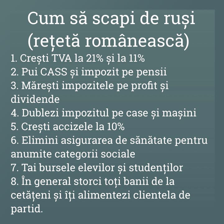 🤣 Rețeta românească pentru cum să scapi de ruși