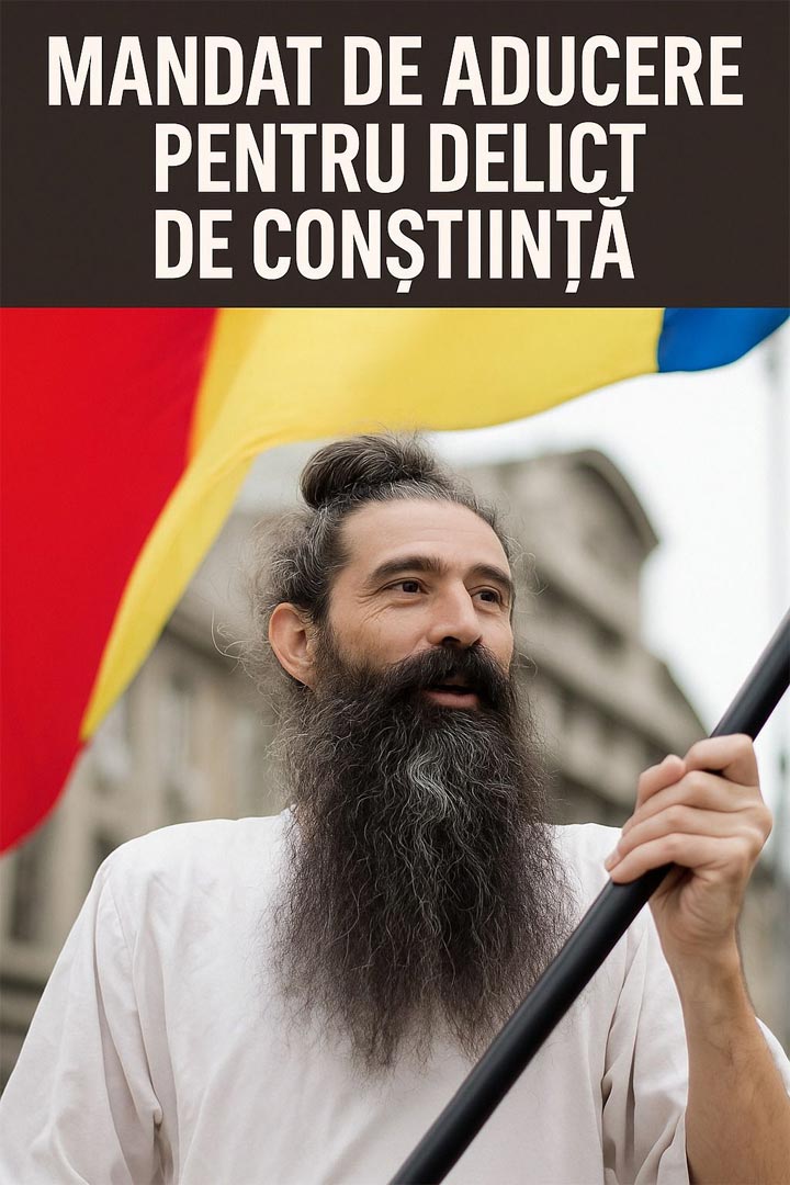 💯 Mandat de aducere pentru delict de conștiință — cazul Cezar Avrămuță și rușinea unei justiții care se teme de adevăr.
