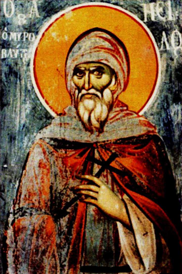 ✝️ În luna noiembrie, în ziua a douăsprezecea, pomenirea Cuviosului Nil izvorâtorul de mir, care s-a nevoit în munţii de pe lângă Marea Lavra din Muntele Athos, şi s-a săvârşit în pace.